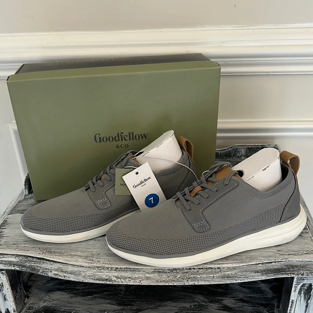 Goodfellow & Co NWT Zeke Casuals Gray Athletic shoe men’s size 7